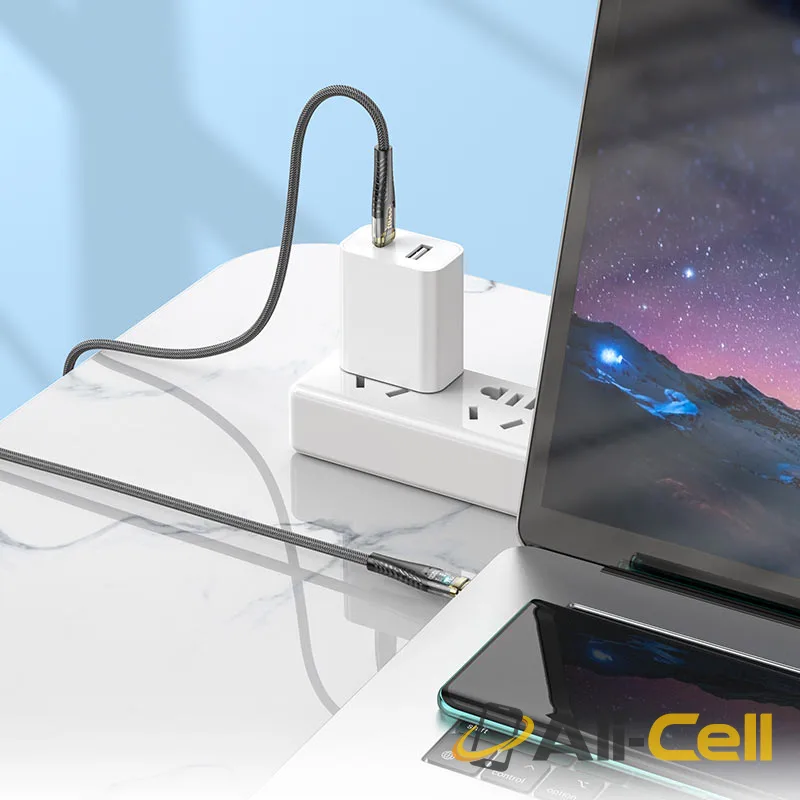 Cable Type-C to Type-C “U121 Gold standard” 60W fast charge (U121 60w Tc Tc Black, 1.2m) — 7