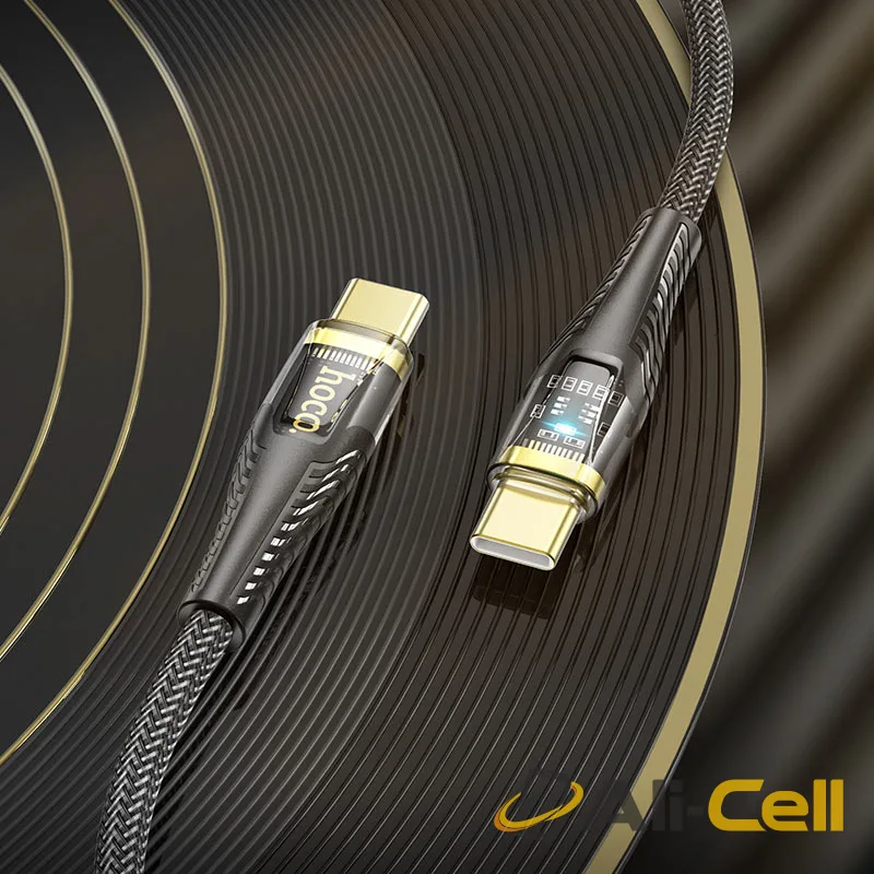 Cable Type-C to Type-C “U121 Gold standard” 60W fast charge (U121 60w Tc Tc Black, 1.2m) — 8