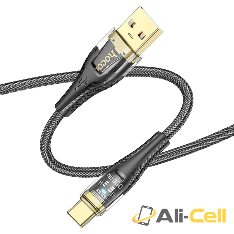 Cable USB to Type-C “U121 Gold standard” (U121 Usb Tc Black, 1.2m) — 2