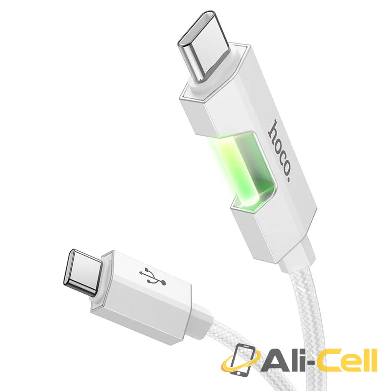 Cable Type-C to Type-C “U123 Regent” PD 60W fast charge (U123 60w Tc Tc Grey, 1.2m) — 2