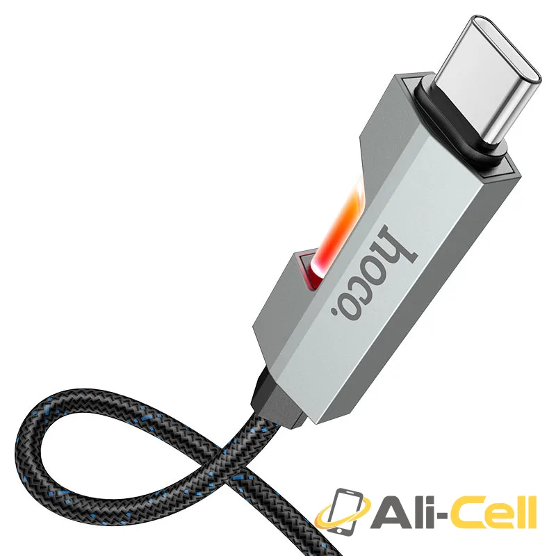 Cable Type-C to Type-C “U123 Regent” PD 60W fast charge (U123 60w Tc Tc Grey, 1.2m) — 3