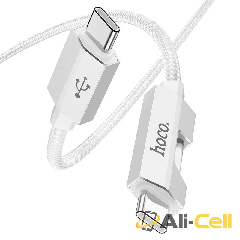Cable Type-C to Type-C “U123 Regent” PD 60W fast charge (U123 60w Tc Tc Grey, 1.2m) — 4