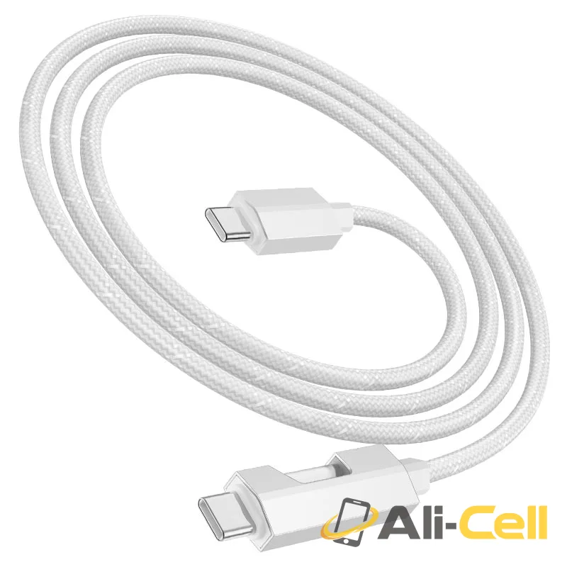 Cable Type-C to Type-C “U123 Regent” PD 60W fast charge (U123 60w Tc Tc Grey, 1.2m) — 5