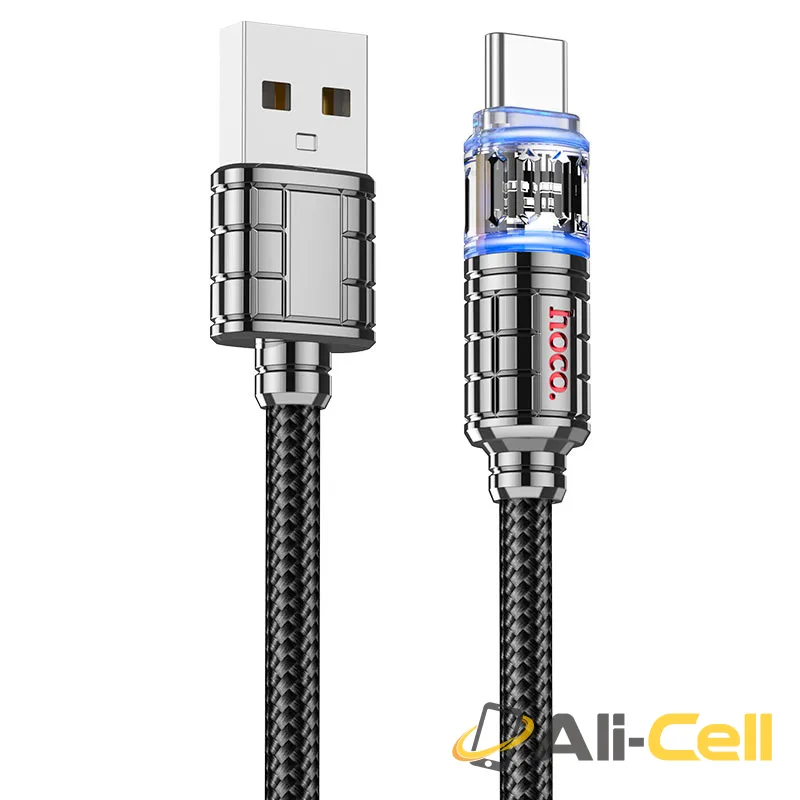 Cable USB to Type-C “U122 Lantern” (U122 Usb Tc Black, 1.2m)
