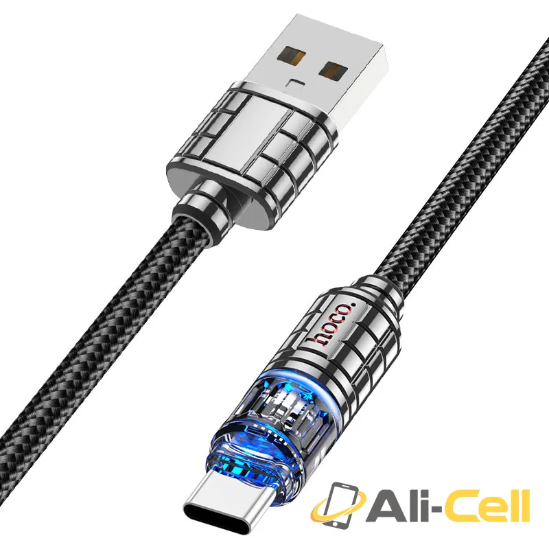 Cable USB to Type-C “U122 Lantern” (U122 Usb Tc Black, 1.2m) — 2