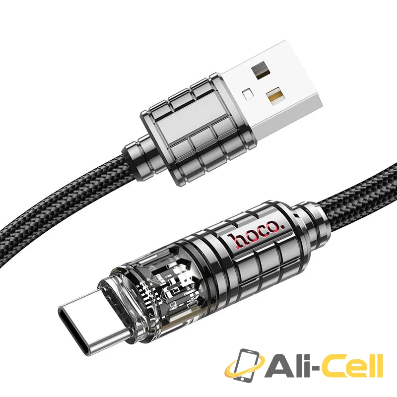Cable USB to Type-C “U122 Lantern” (U122 Usb Tc Black, 1.2m) — 3