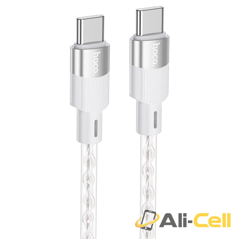 Cable Type-C to Type-C “X99 Crystal junction” PD 60W fast charge (X99 60w Tc Tc Grey, 1.0m)