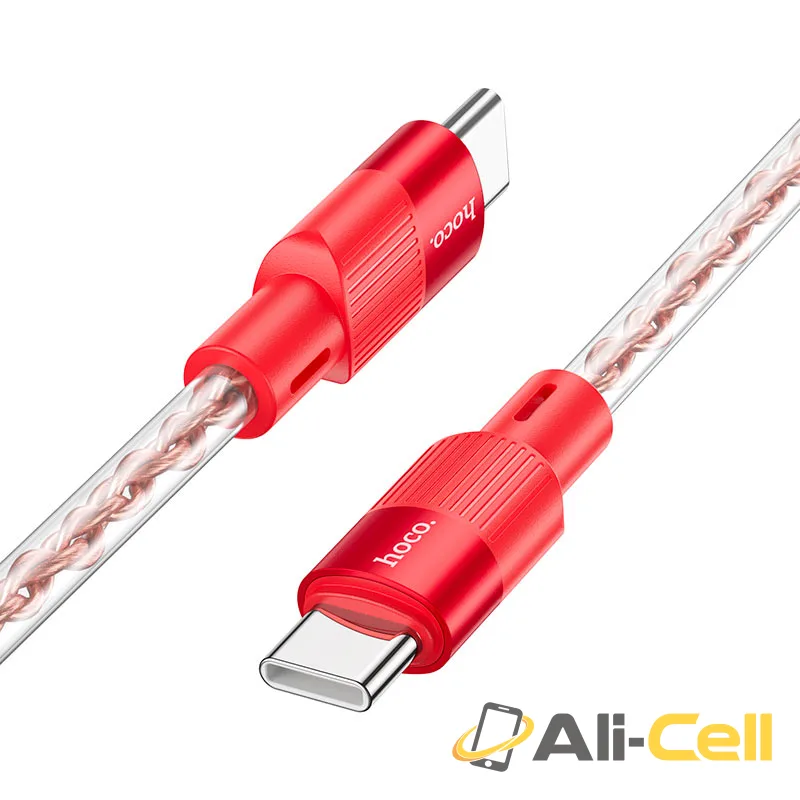 Cable Type-C to Type-C “X99 Crystal junction” PD 60W fast charge (X99 60w Tc Tc Grey, 1.0m) — 2