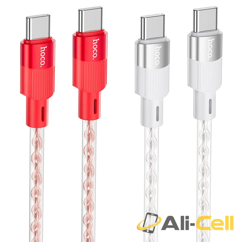Cable Type-C to Type-C “X99 Crystal junction” PD 60W fast charge (X99 60w Tc Tc Grey, 1.0m) — 6
