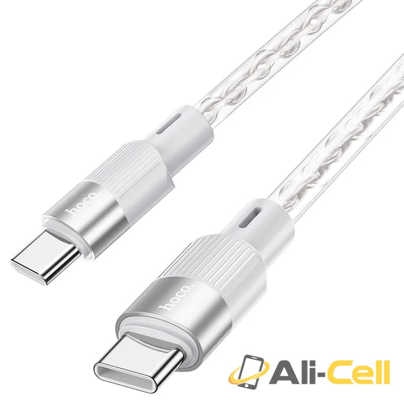 Cable Type-C to Type-C “X99 Crystal junction” PD 60W fast charge (X99 60w Tc Tc Red, 1.0m) — 3