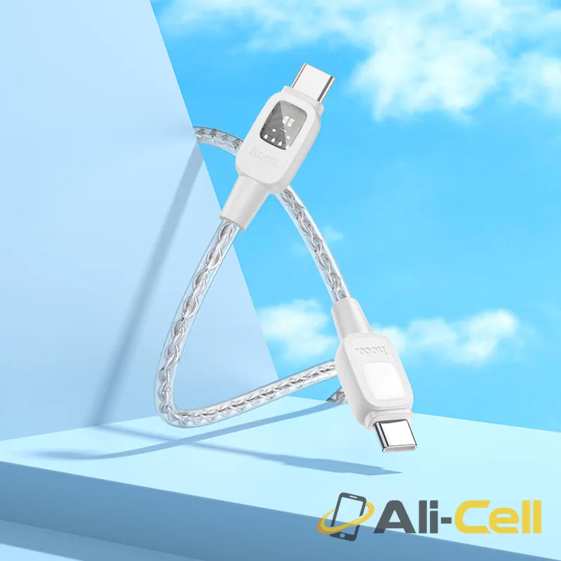 Cable Type-C to Type-C “U124 Stone” PD 60W fast charge (U124 60w Tc Tc Grey, 1.2m) — 8