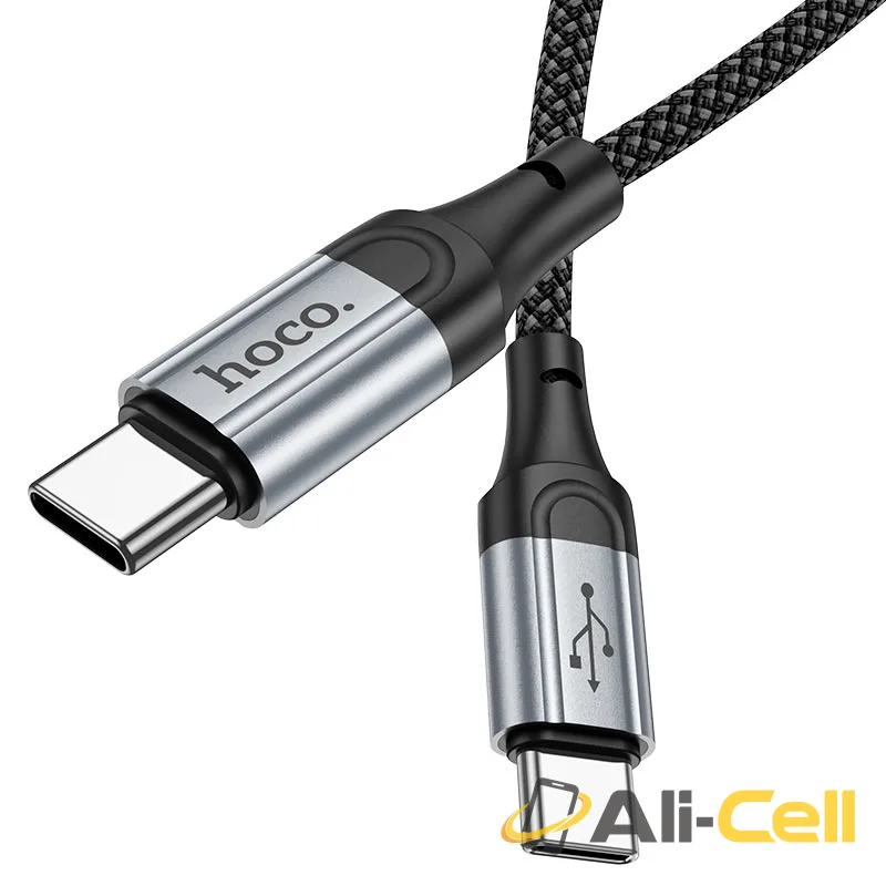 Cable Type-C to Type-C “X102 Fresh” PD 60W fast charge (X102 60w Tc Tc Black, 1.0m) — 2