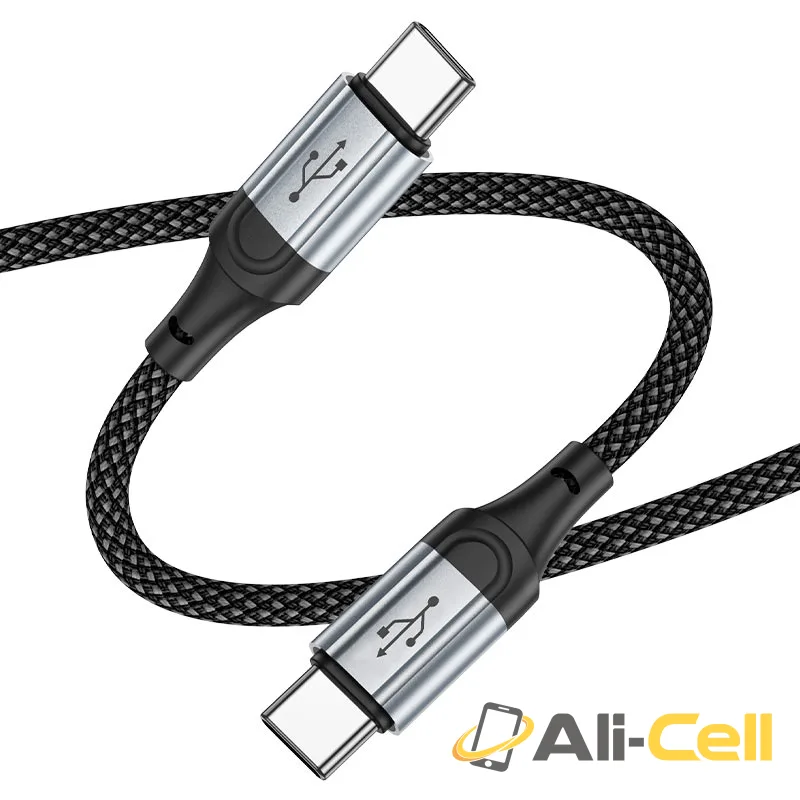 Cable Type-C to Type-C “X102 Fresh” PD 60W fast charge (X102 60w Tc Tc Black, 1.0m) — 4