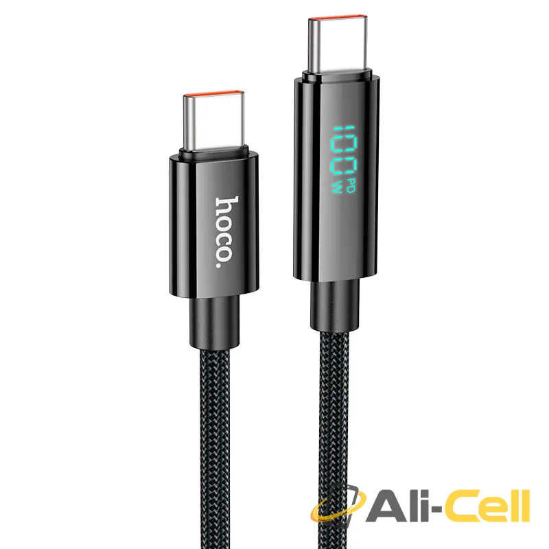 Cable Type-C to Type-C “U125 Benefit” PD 100W fast charge (U125 100w Tc Tc Black, 1.2m)