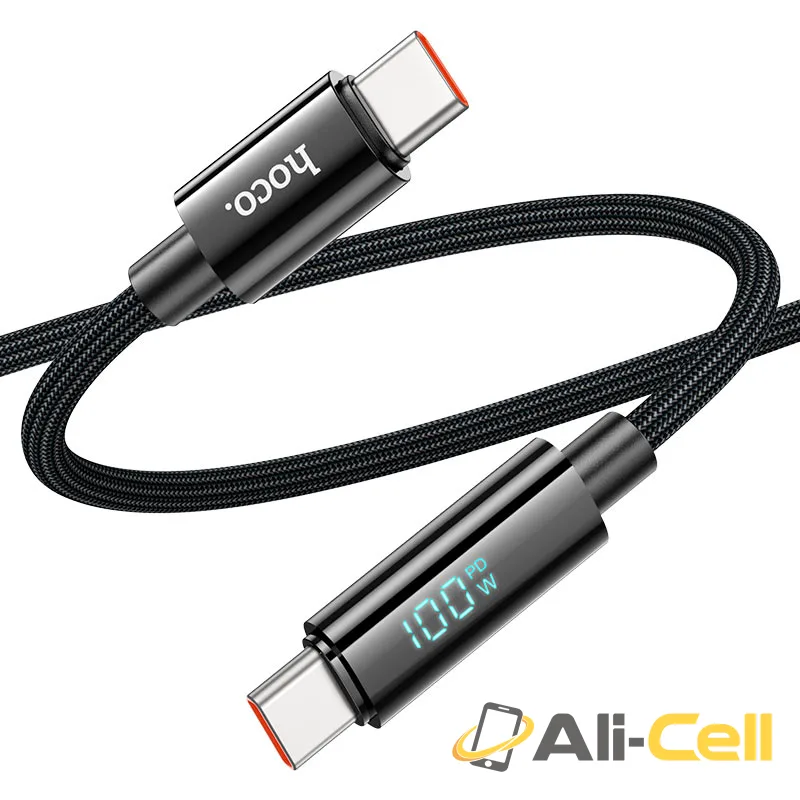 Cable Type-C to Type-C “U125 Benefit” PD 100W fast charge (U125 100w Tc Tc Black, 1.2m) — 3