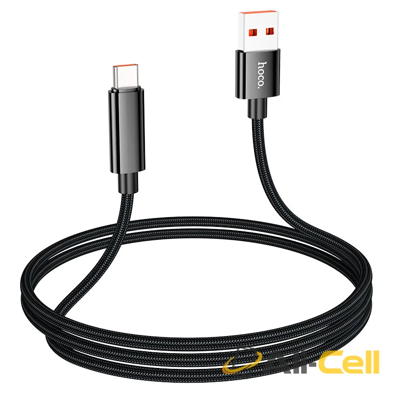 Cable USB to Type-C “U125 Benefit” 5A fast charge (U125 5a Usb Tc Black, 1.2m) — 5