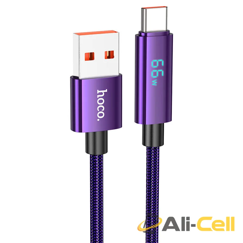 Cable USB to Type-C “U125 Benefit” 5A fast charge (U125 5a Usb Tc Purple, 1.2m)