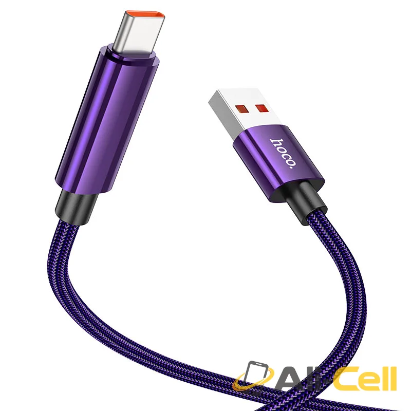 Cable USB to Type-C “U125 Benefit” 5A fast charge (U125 5a Usb Tc Purple, 1.2m) — 4