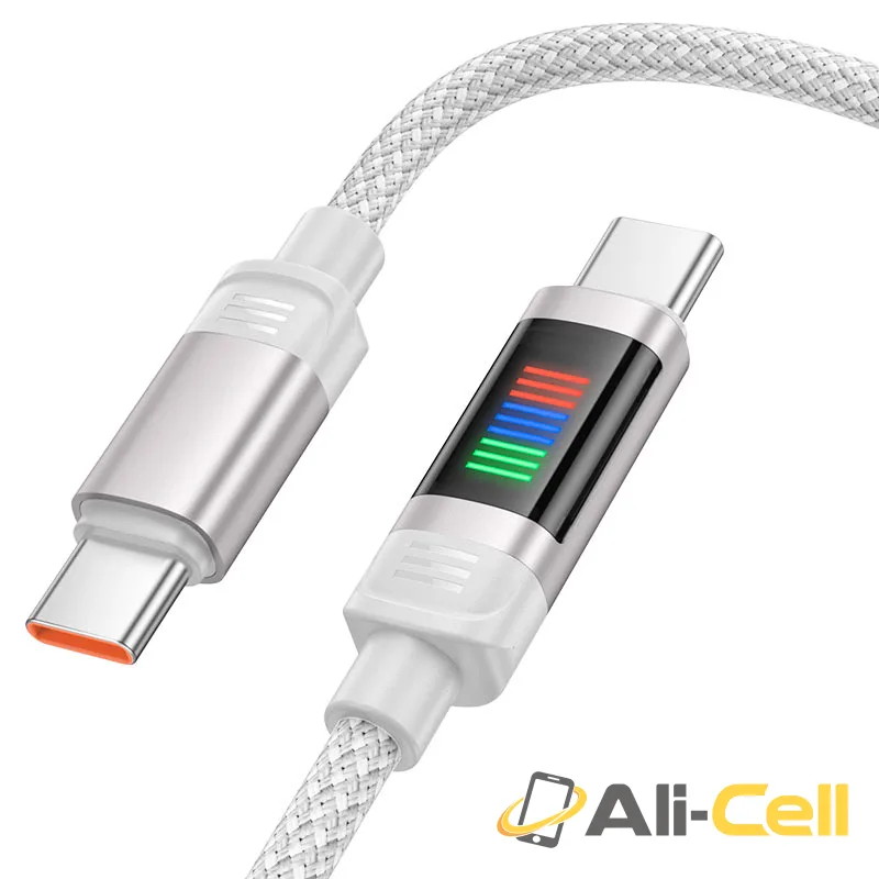 Cable Type-C to Type-C “U126 Lantern” PD 100W fast charge (U126 100w Tc Tc Black, 1.2m) — 4