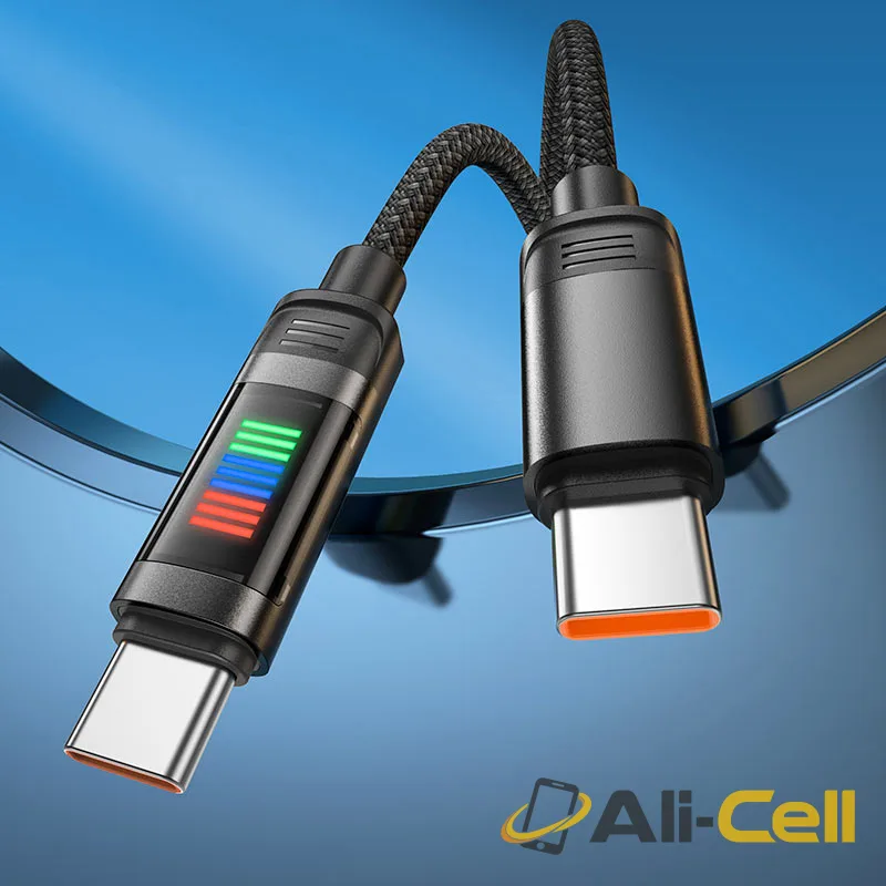 Cable Type-C to Type-C “U126 Lantern” PD 100W fast charge (U126 100w Tc Tc Black, 1.2m) — 8