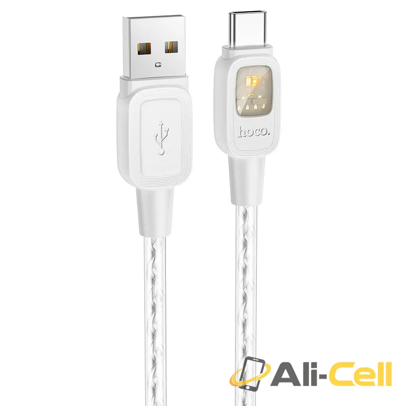 Cable USB to Type-C “U124 Stone” intelligent power-off (U124 Usb Tc Grey, 1.2m)