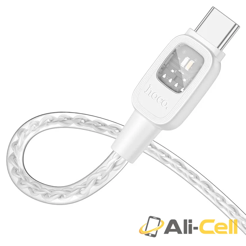 Cable USB to Type-C “U124 Stone” intelligent power-off (U124 Usb Tc Grey, 1.2m) — 5