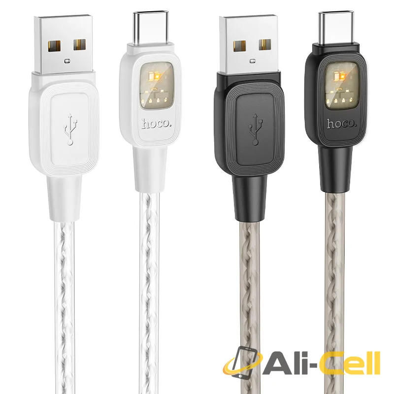 Cable USB to Type-C “U124 Stone” intelligent power-off (U124 Usb Tc Grey, 1.2m) — 6
