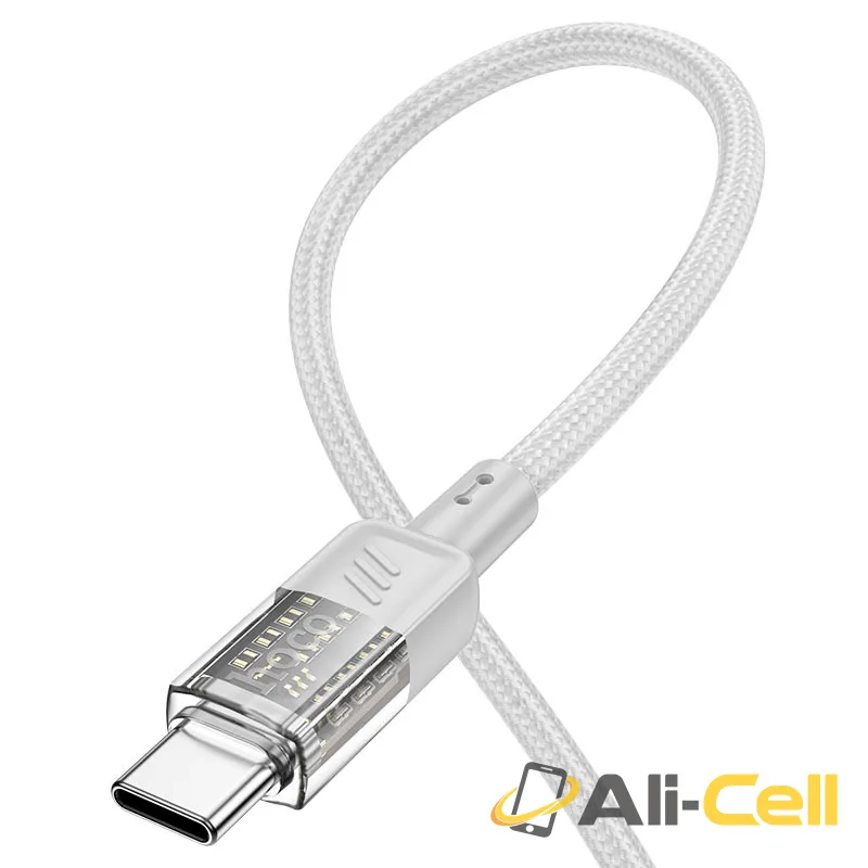Cable Type-C to Type-C “U129 Spirit” PD 60W fast charge (U129 60w Tc Tc Black, 1.2m) — 5
