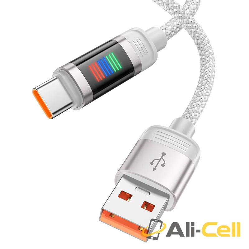 Cable USB to Type-C “U126 Lantern” 5A fast charge (U126 5a Usb Tc Black, 1.2m) — 4