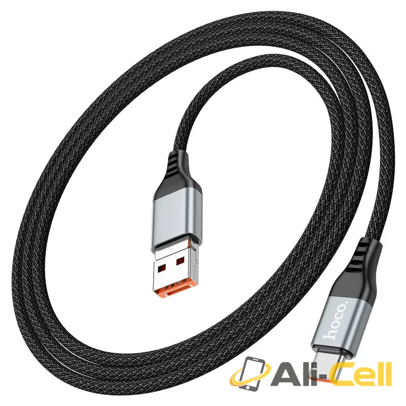 Cable USB / Type-C to Type-C “U128 Viking” PD 60W fast charge (U128 2in1 Tc Black, 1.2m) — 6