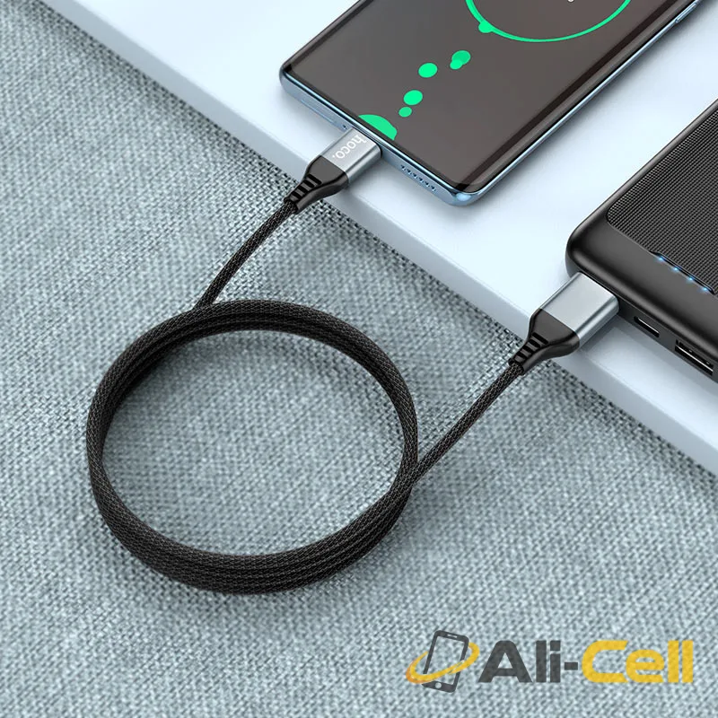 Cable USB / Type-C to Type-C “U128 Viking” PD 60W fast charge (U128 2in1 Tc Black, 1.2m) — 7