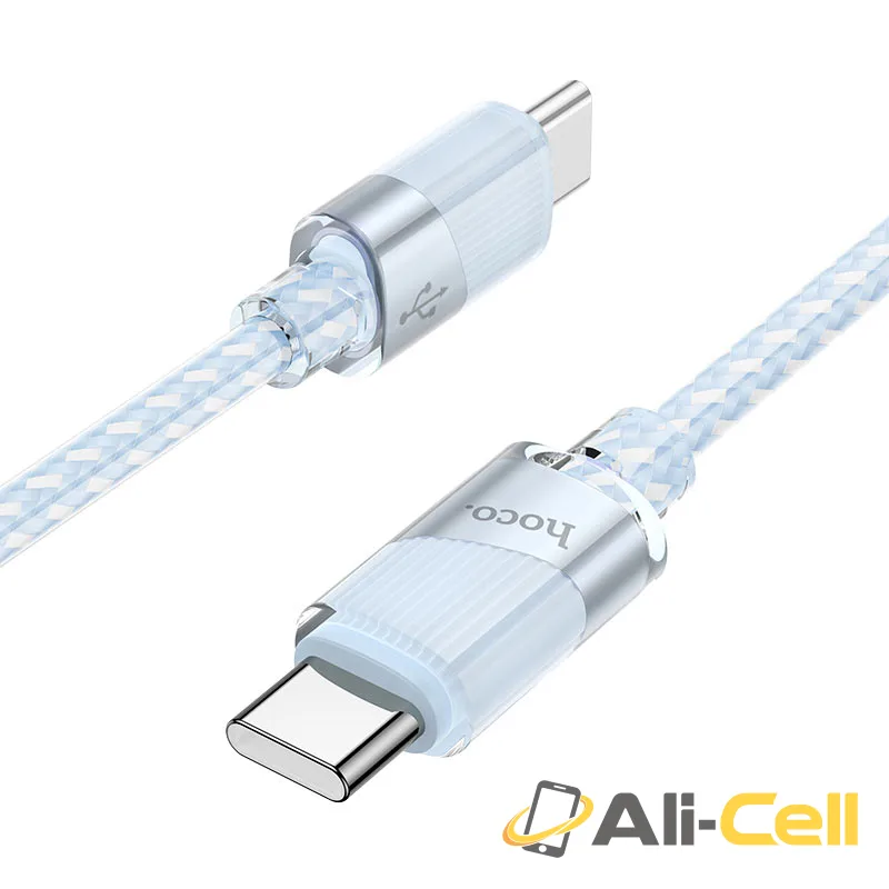 Cable Type-C to Type-C “U132 Beijing” PD 60W fast charge (U132 60w Tc Tc Green, 1.2m) — 2