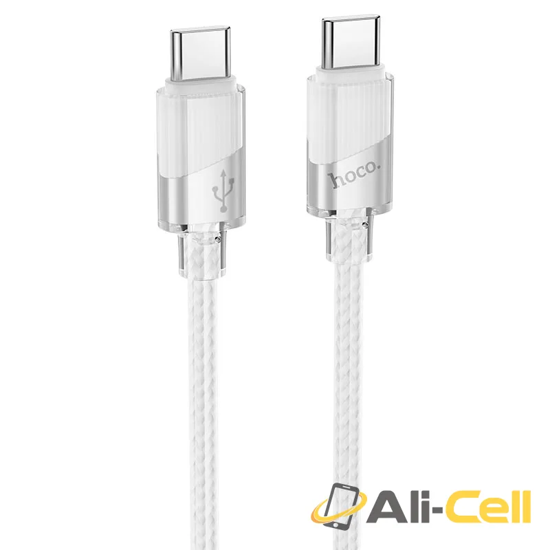 Cable Type-C to Type-C “U132 Beijing” PD 60W fast charge (U132 60w Tc Tc Grey, 1.2m)