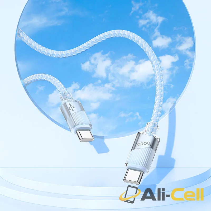 Cable Type-C to Type-C “U132 Beijing” PD 60W fast charge (U132 60w Tc Tc Grey, 1.2m) — 8