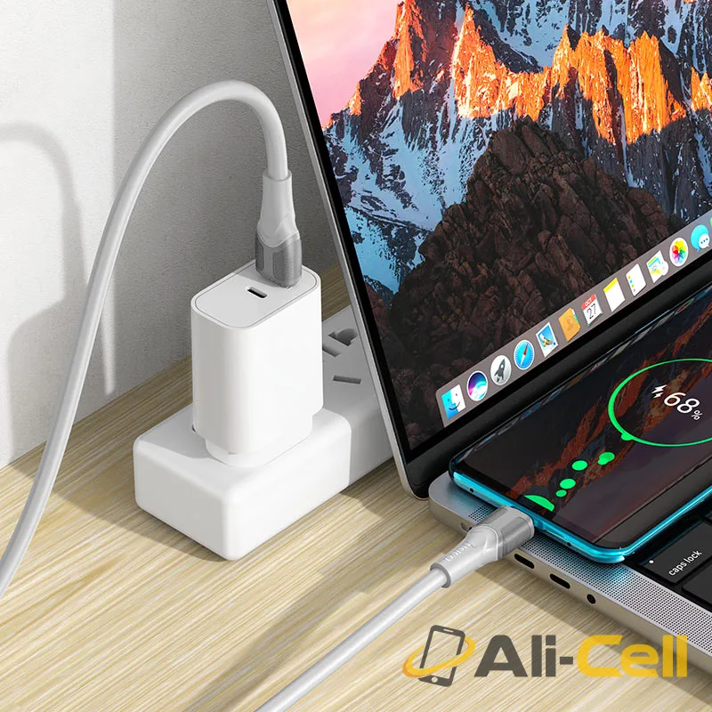 Cable USB to Type-C “X106 Big bull” 5A fast charge (X106 5a Usb Tc Grey, 2m) — 7