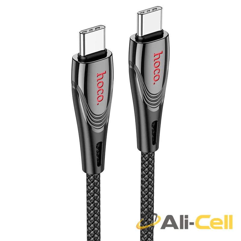 Cable Type-C to Type-C “U133 Monte” PD 60W fast charge (U133 60w Tc Tc Black, 1.2m)