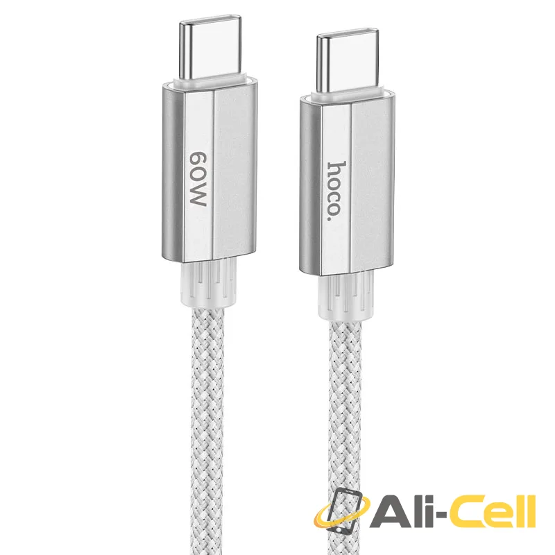 Cable Type-C to Type-C “U134 Primero” PD 60W fast charge (U134 60w Tc Tc Grey, 1.2m)