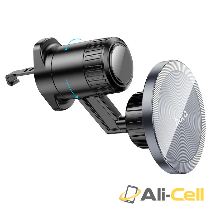 Car holder “H23 Alma” for air outlet (H23 Black Metal Grey)