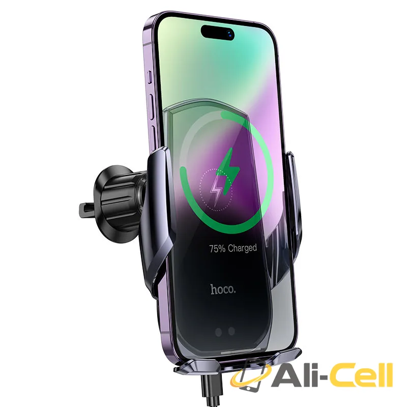 Car wireless charger “CA202 Plus Enlightener” for air outlet (Ca202 Plus Black Metal Grey) — 3