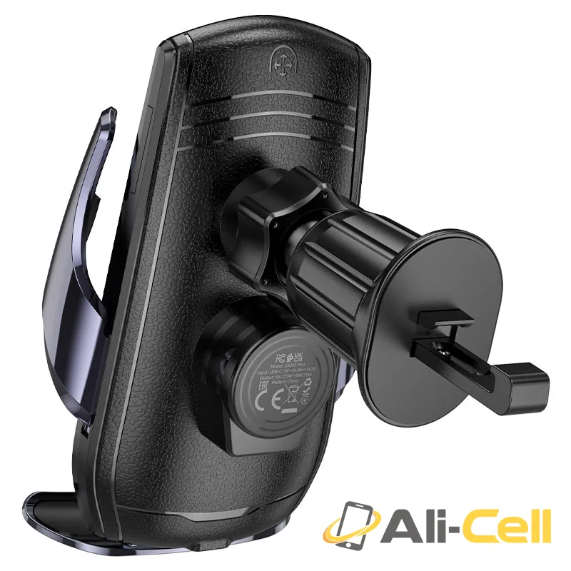 Car wireless charger “CA202 Plus Enlightener” for air outlet (Ca202 Plus Black Metal Grey) — 6