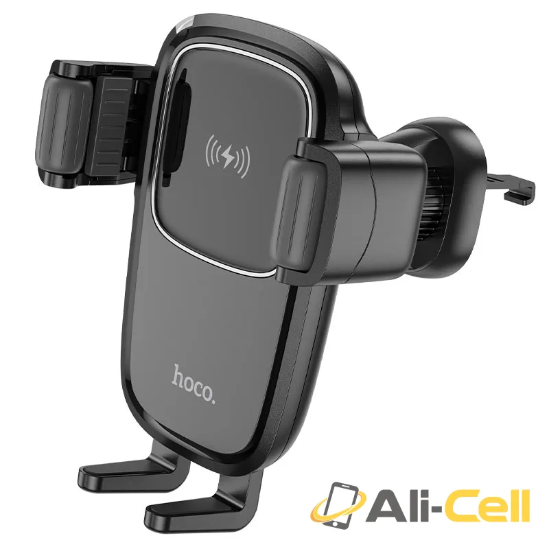 Car wireless charger “HW1 Pro” for air outlet (Hw1 Pro Black) — 2