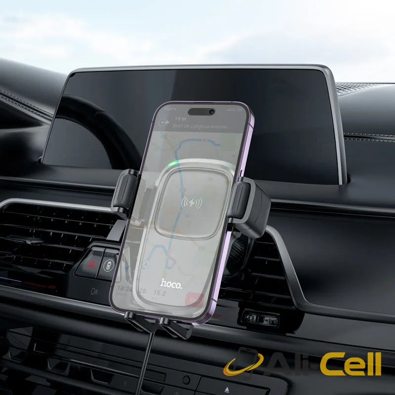 Car wireless charger “HW1 Pro” for air outlet (Hw1 Pro Black) — 7