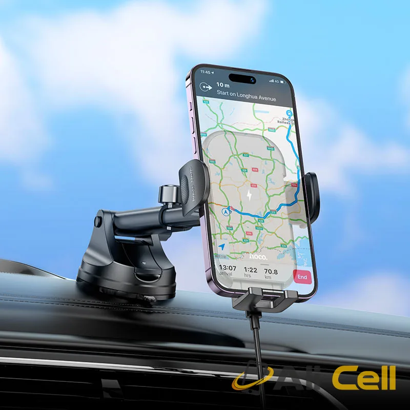 Car wireless charger “HW5 Journey” for dashboard (Hw5 Black) — 7