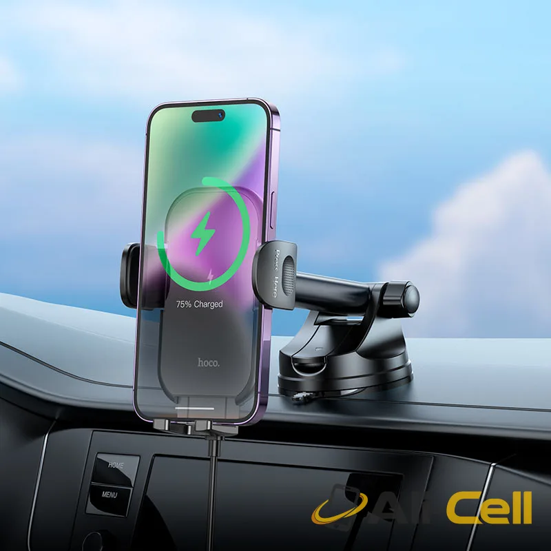 Car wireless charger “HW5 Journey” for dashboard (Hw5 Black) — 8