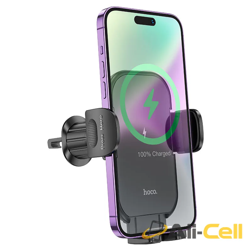 Car wireless charger “HW4 Journey” for air outlet (Hw4 Black) — 3