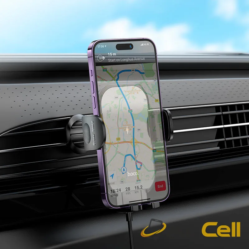 Car wireless charger “HW4 Journey” for air outlet (Hw4 Black) — 7