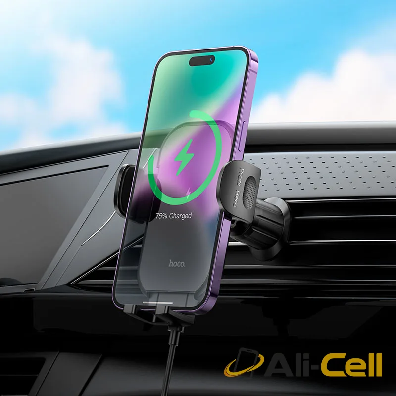 Car wireless charger “HW4 Journey” for air outlet (Hw4 Black) — 8