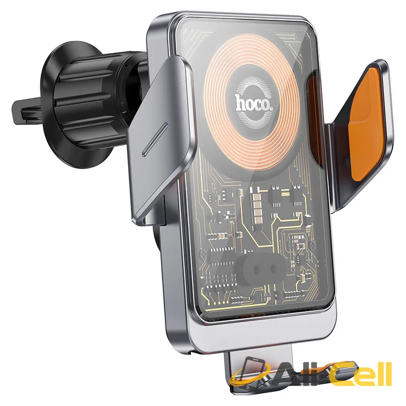 Car wireless charger “HW7” for air outlet (Hw7 Metal Grey)