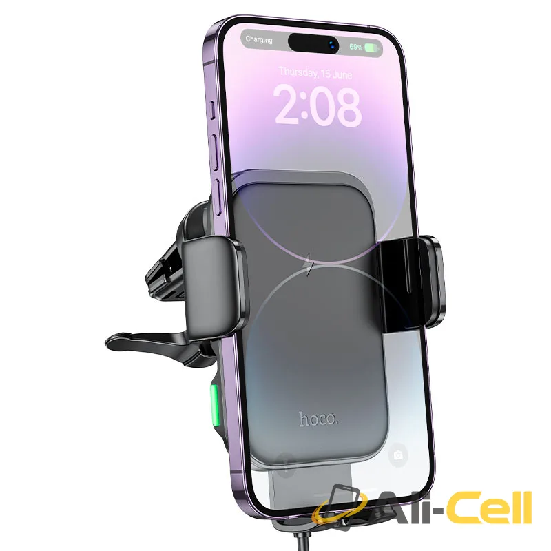 Car wireless charger “HW10 Jenny” for air outlet (Hw10 Black) — 3
