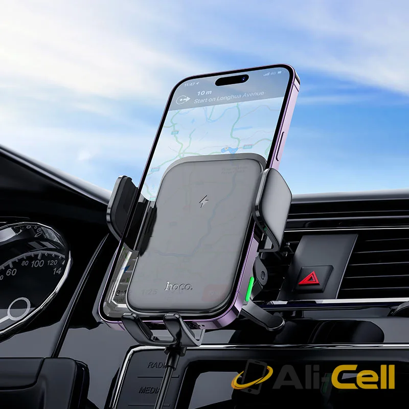 Car wireless charger “HW10 Jenny” for air outlet (Hw10 Black) — 7